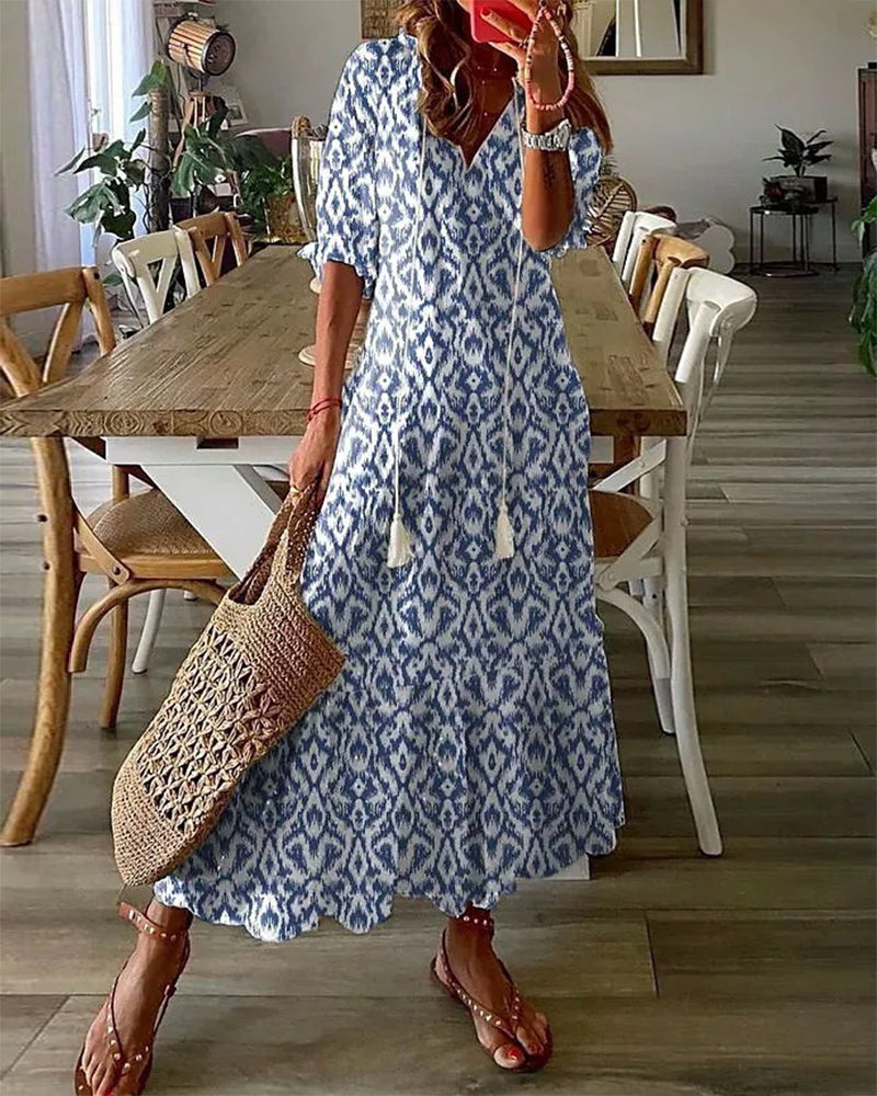 Michaela - Boho Kleid mit Bauchbedeckung für einen entspannten Look