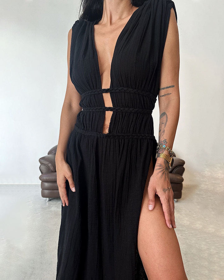 Zolla - Kleid mit Struktur und Schlitz