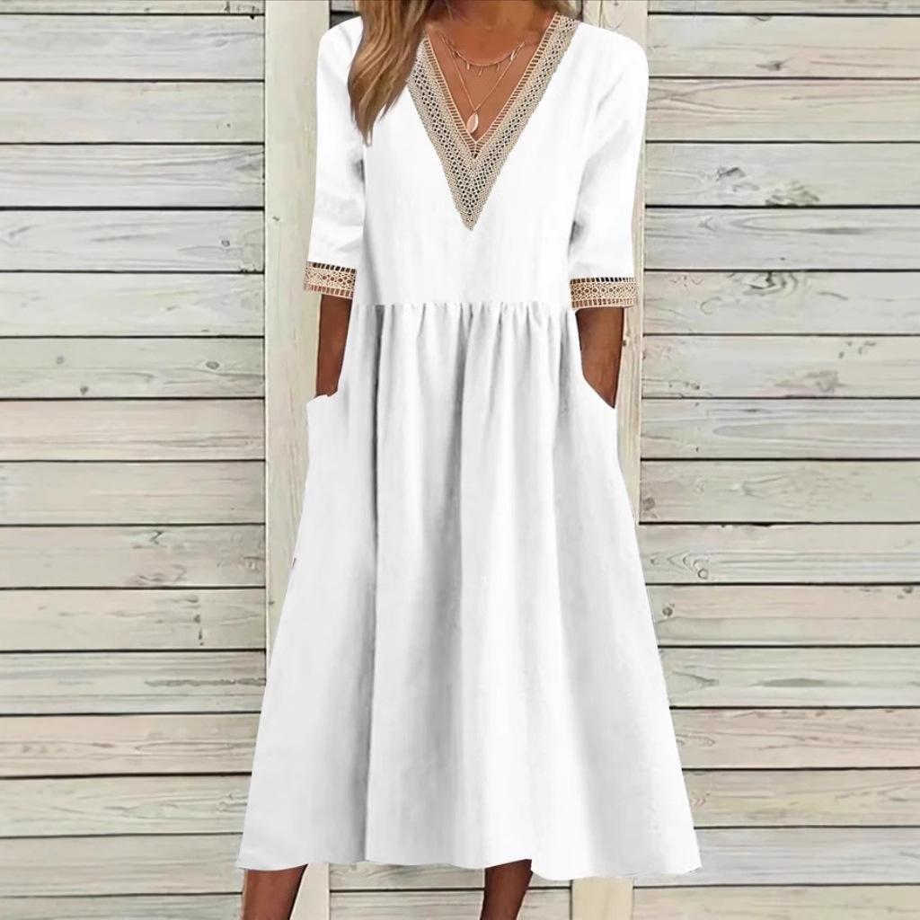 LIVIA | Spitzen-Midikleid