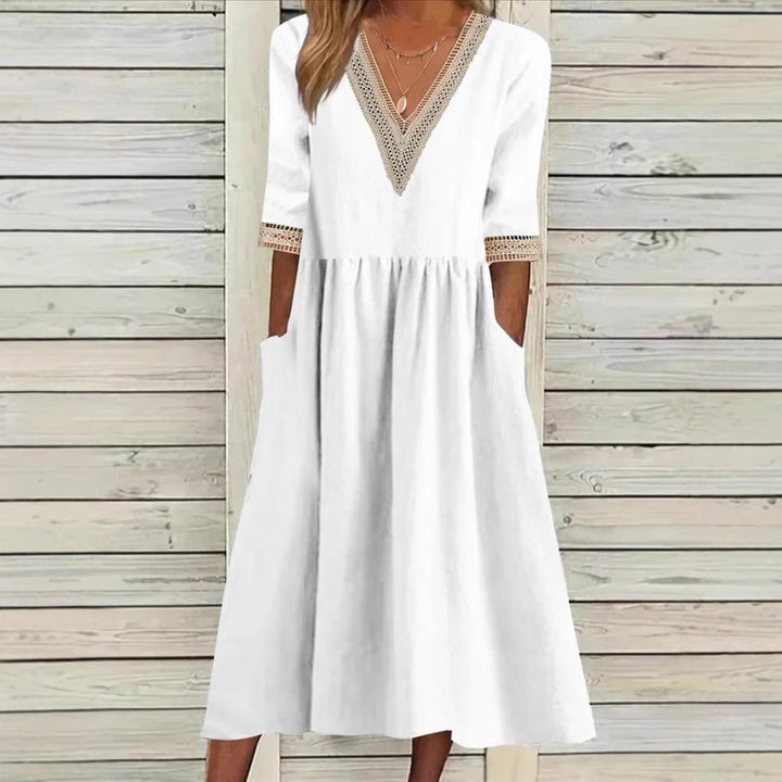 LIVIA | Spitzen-Midikleid