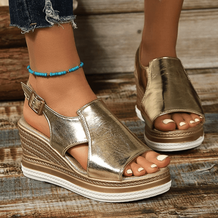 Baylie - Elegante Metall-Sandalen