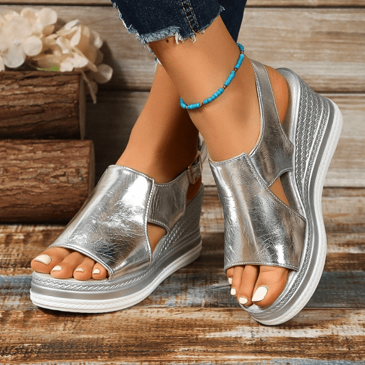 Baylie - Elegante Metall-Sandalen