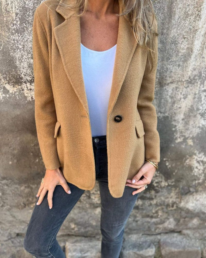 Paola | Einreiher Blazer-Mantel mit Revers