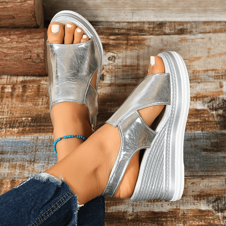Baylie - Elegante Metall-Sandalen