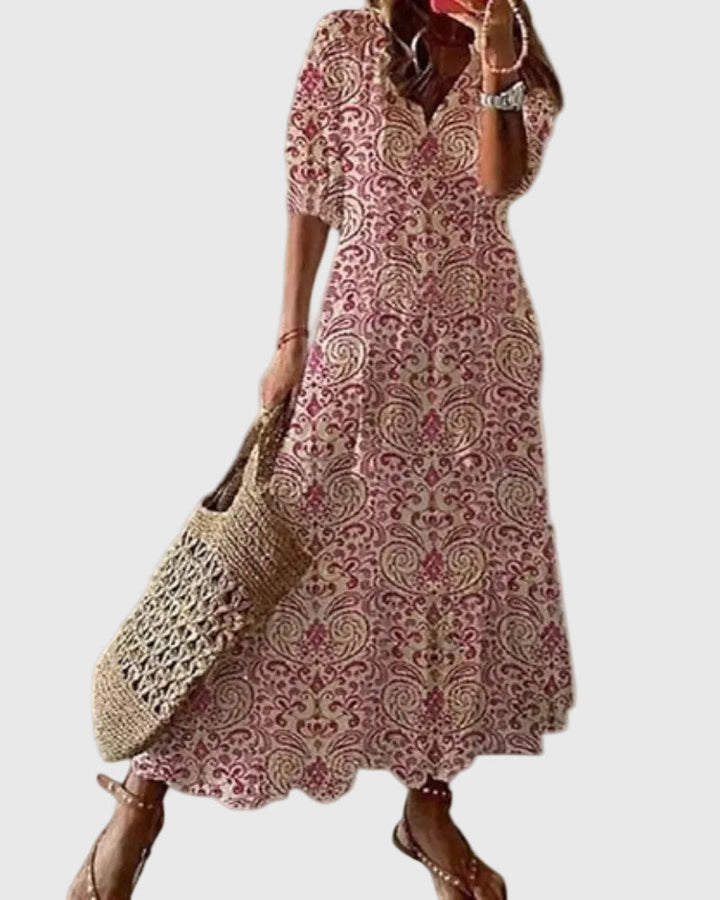 Amalia | Vintage Bohemian Maxikleid für den Sommer