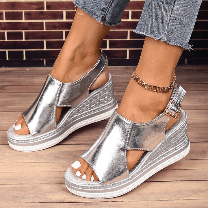 Baylie - Elegante Metall-Sandalen