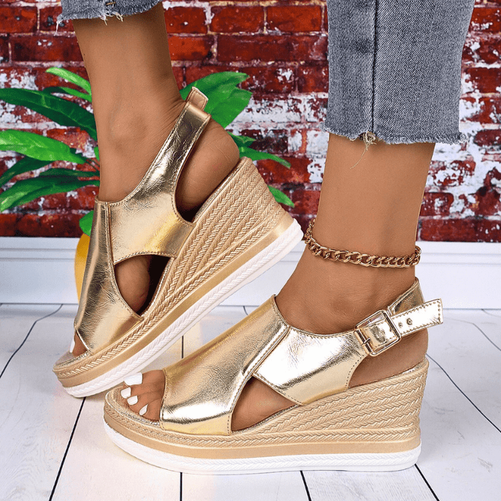 Baylie - Elegante Metall-Sandalen