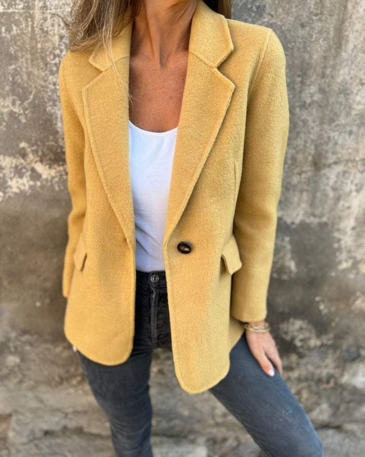 Paola | Einreiher Blazer-Mantel mit Revers