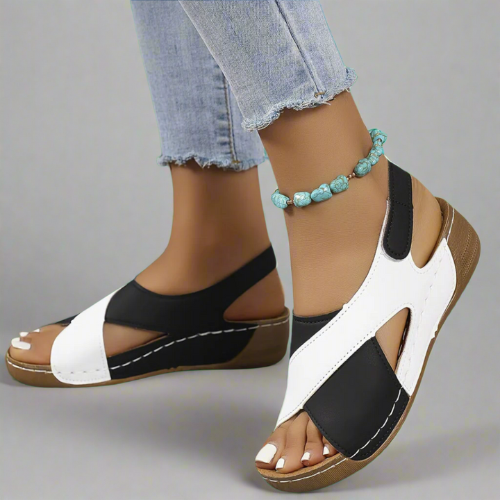 Kendra - Farbblock Orthopädische Sandalen