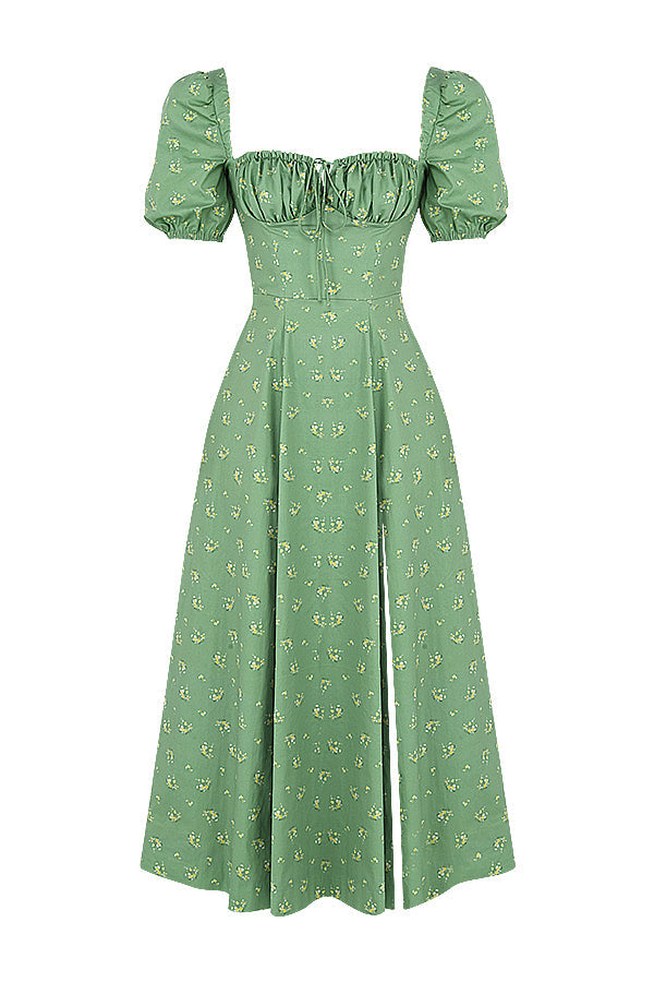 Aviana - Kleid mit Puffärmeln in Bloom