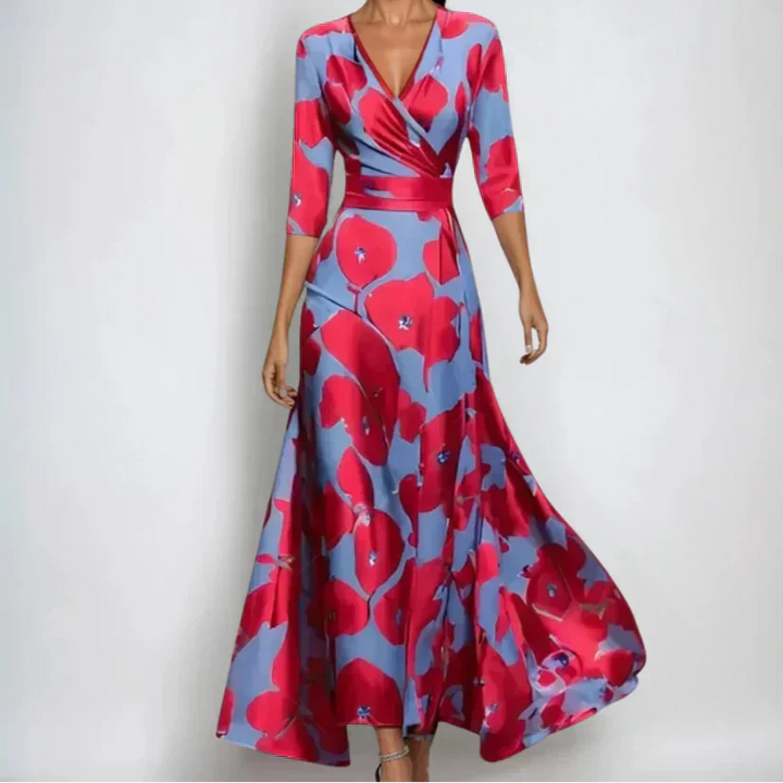 Emily | Elegantes Blumenmuster-Kleid