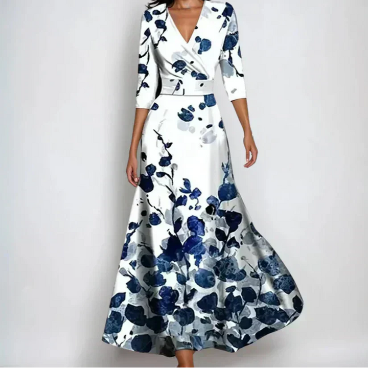 Emily | Elegantes Blumenmuster-Kleid