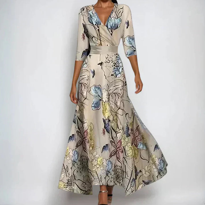 Emily | Elegantes Blumenmuster-Kleid