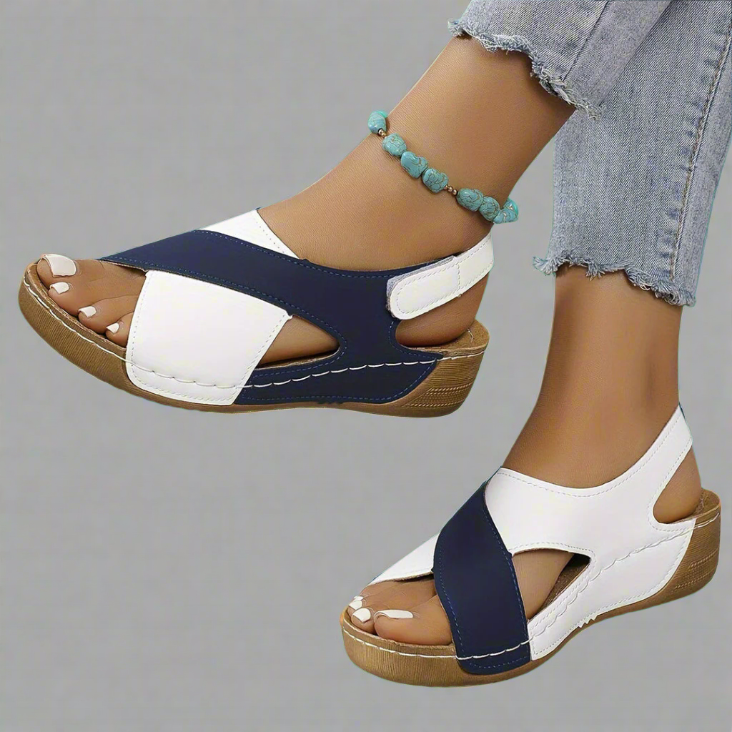 Kendra - Farbblock Orthopädische Sandalen