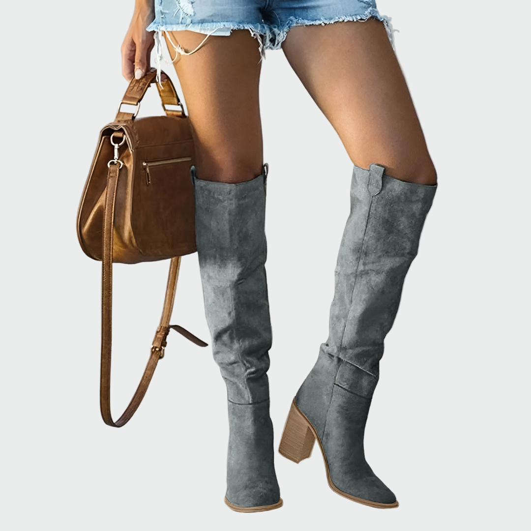 Magdaléna - Orthopädische Lederstiefel bis zum Knie