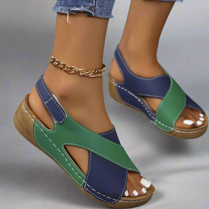 Kendra - Farbblock Orthopädische Sandalen
