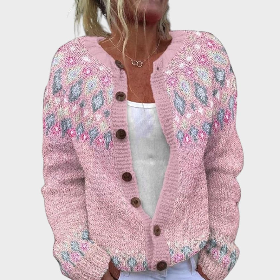 Martina | Cardigan mit Jacquard-Muster