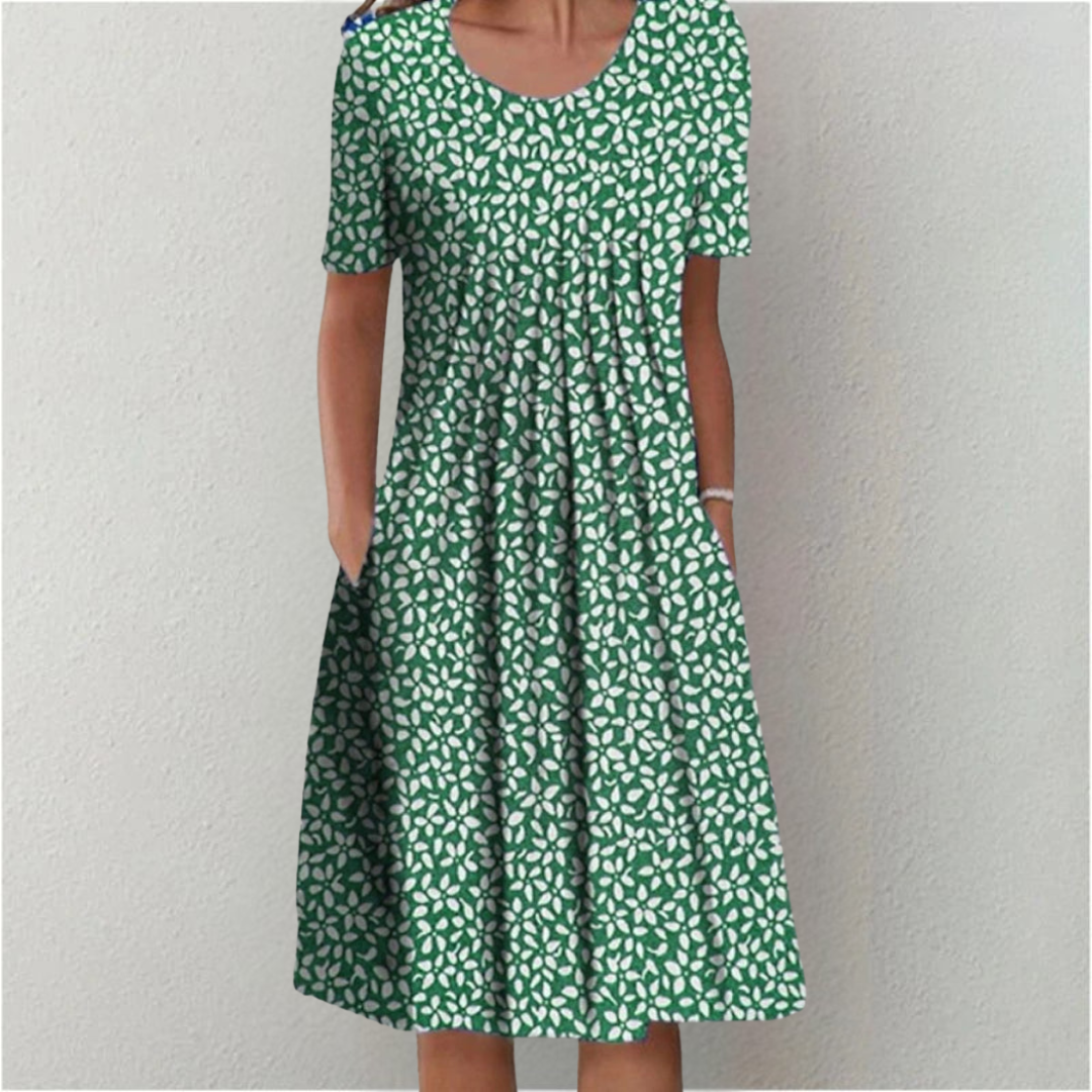 Hailey | Stilvolles und entspanntes Blumenkleid mit praktischen Taschen