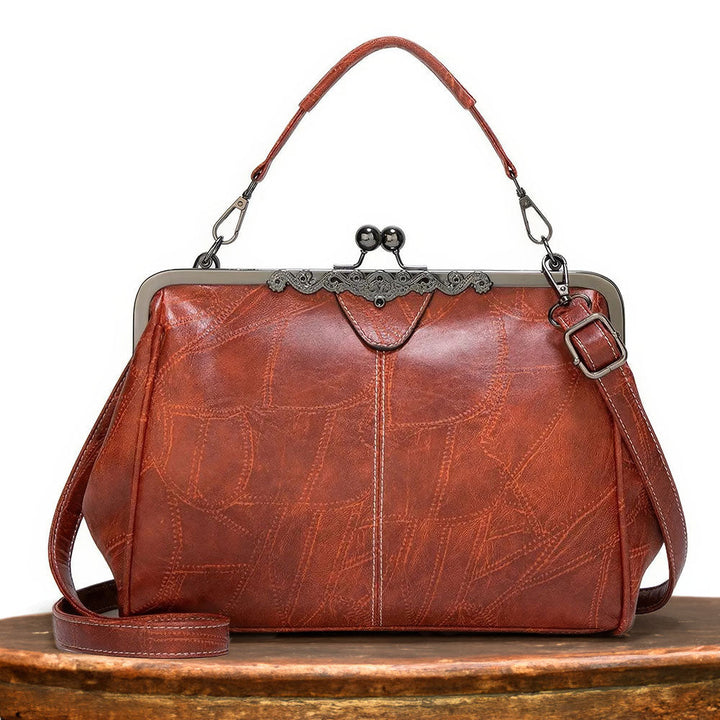 Lily™ | Klassische Lederhandtasche im Vintage-Stil
