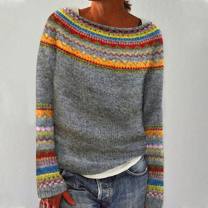 Alice | Merinowollpullover mit nordischem Muster