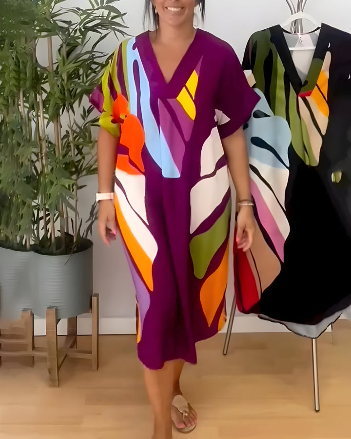 Rianna - Kleid mit Modernem Abstract-Design