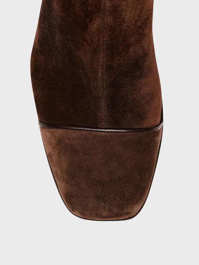 Alma – Veloursleder-Stiefeletten mit Absatz