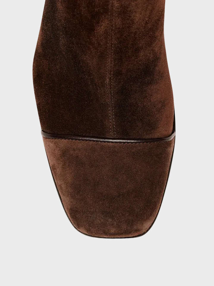 Alma – Veloursleder-Stiefeletten mit Absatz