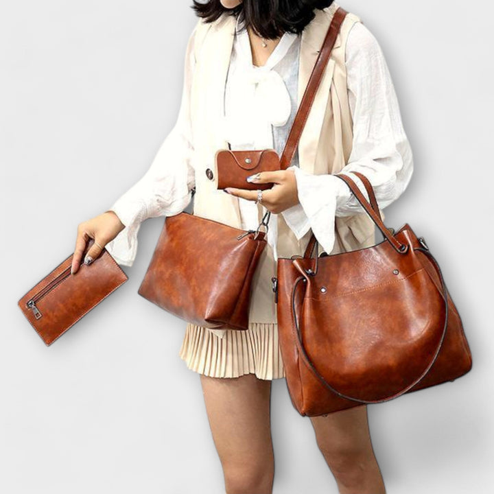 Azura - 4-teiliges Set im Vintage-Stil für Taschen