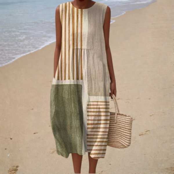 Bequemes Ärmelloses Sommerkleid