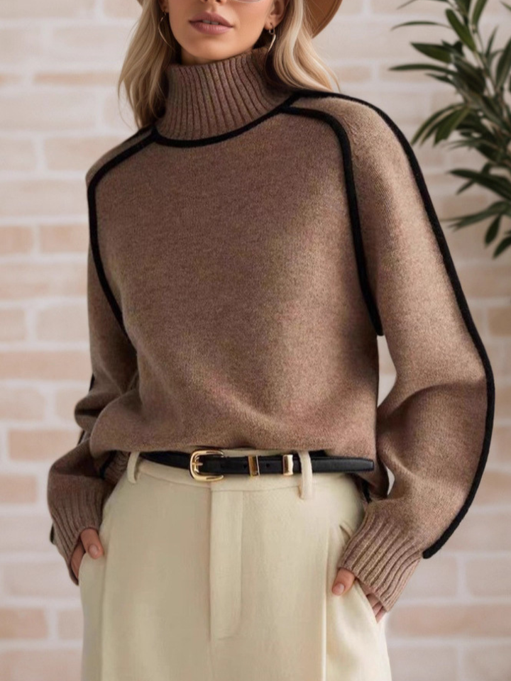Donna | Stilvoller Pullover mit Stehkragen