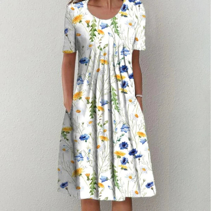 Hailey | Stilvolles und entspanntes Blumenkleid mit praktischen Taschen