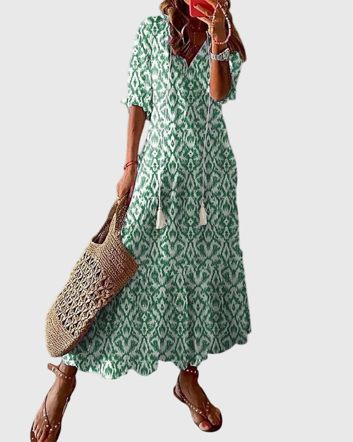 Amalia | Vintage Bohemian Maxikleid für den Sommer