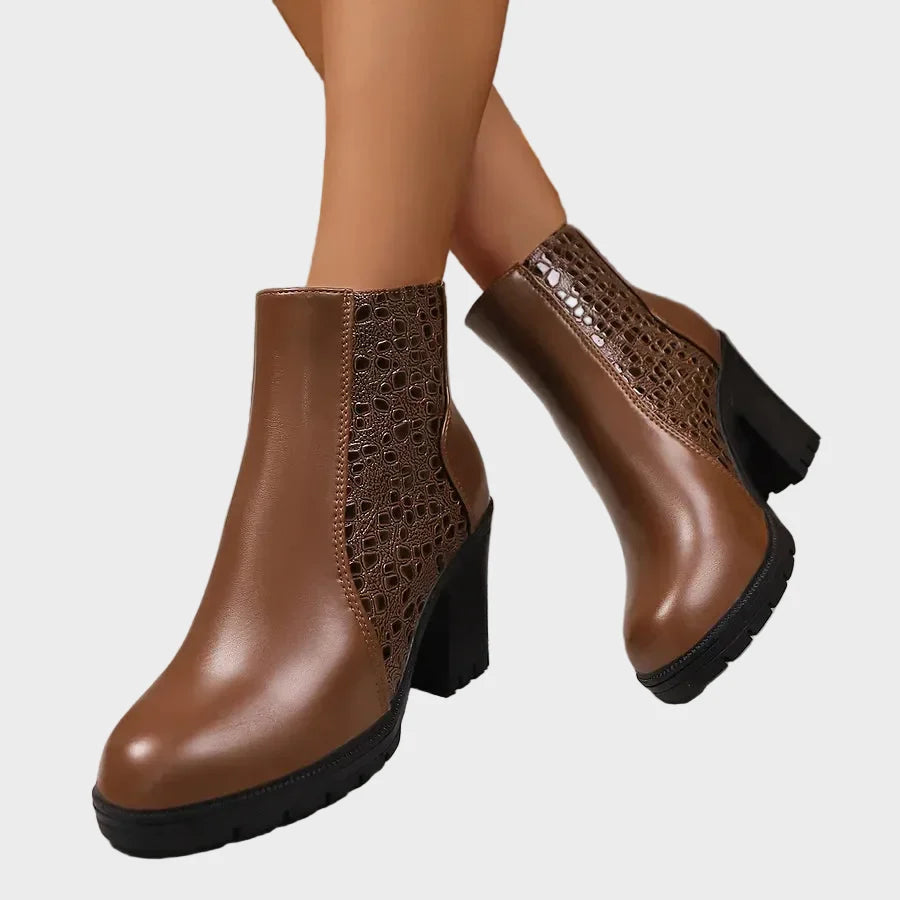 Katarzyna™ Schuhe mit dicker Absatz aus echtem Leder und Fußgewölbeunterstützung 💫
