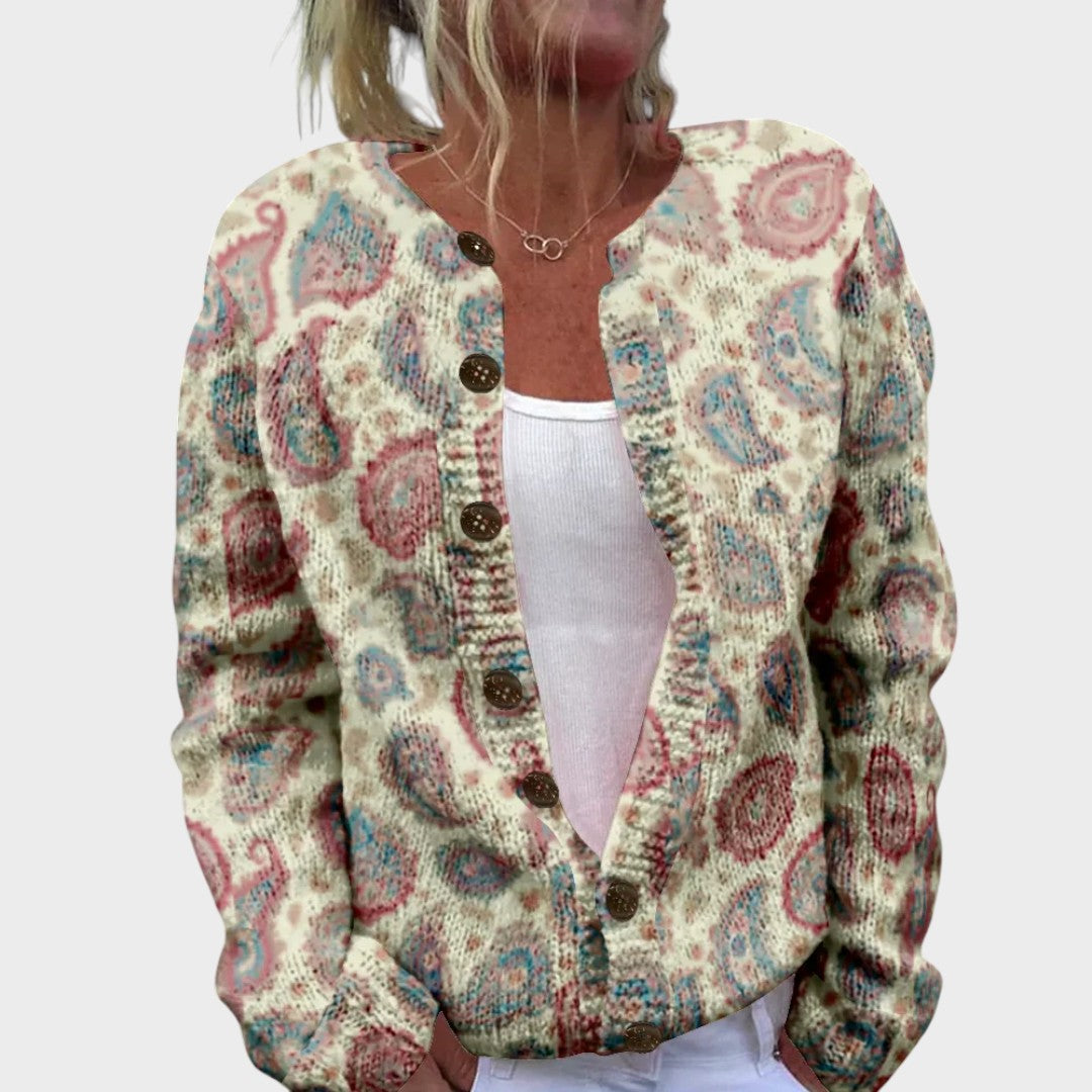 Simona | Cardigan mit Paisley-Muster