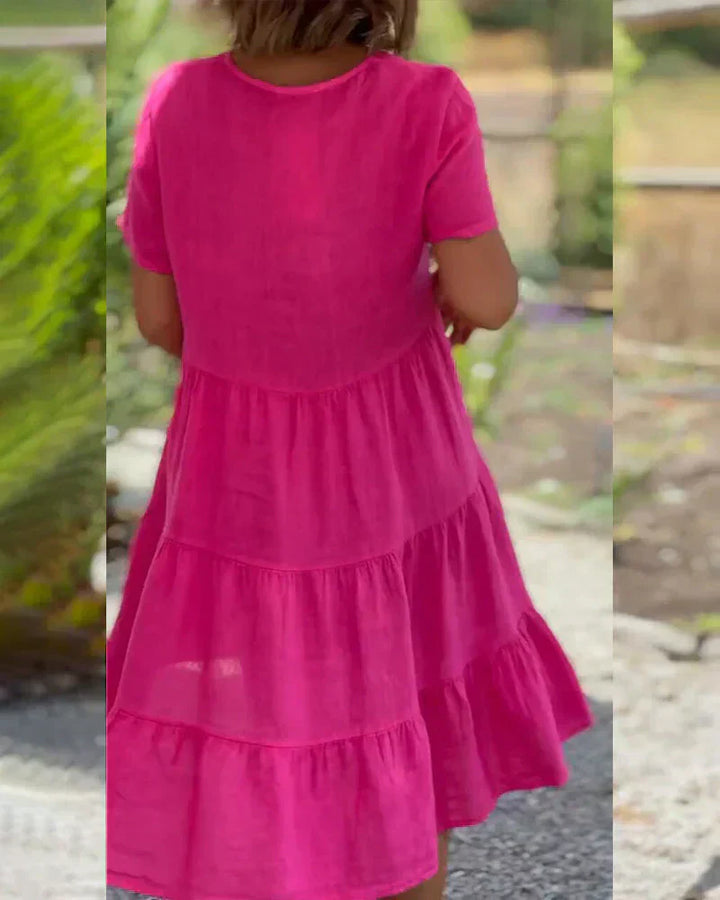 Bexley - Entspanntes Sommerkleid mit V-Ausschnitt