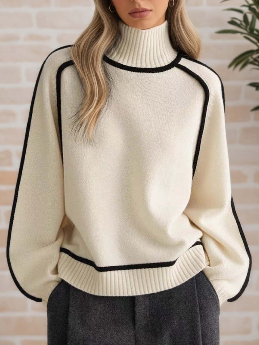 Donna | Stilvoller Pullover mit Stehkragen
