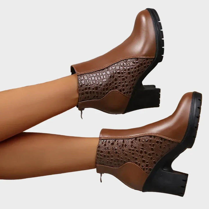 Katarzyna™ Schuhe mit dicker Absatz aus echtem Leder und Fußgewölbeunterstützung 💫