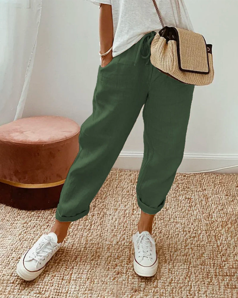 Stilvolle und Bequeme Fließhose