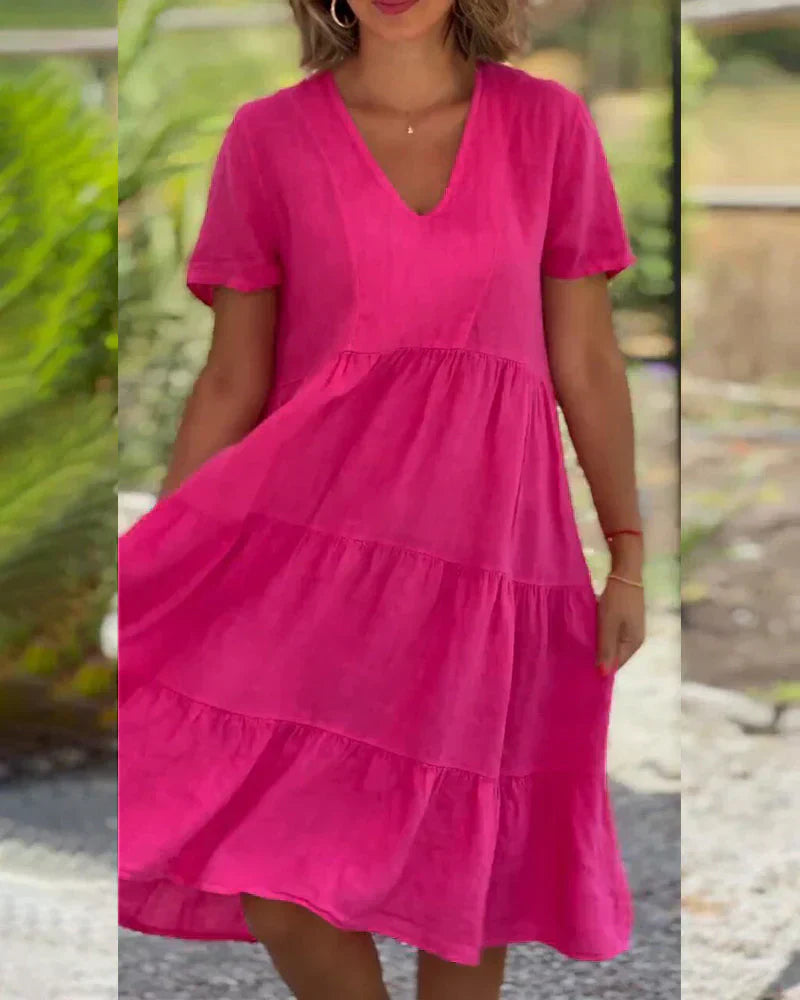 Bexley - Entspanntes Sommerkleid mit V-Ausschnitt