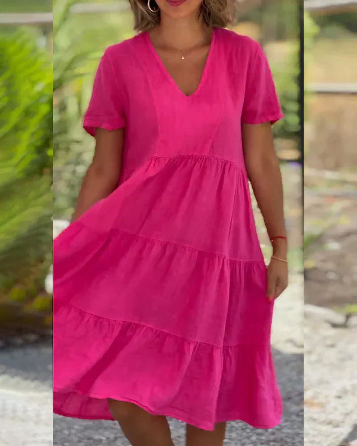 Bexley - Entspanntes Sommerkleid mit V-Ausschnitt