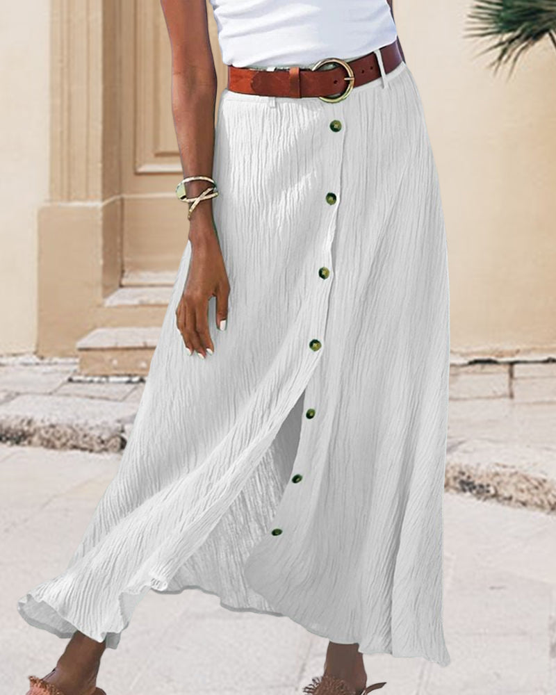 Syndy - Eleganter Rock mit Knopfdetails
