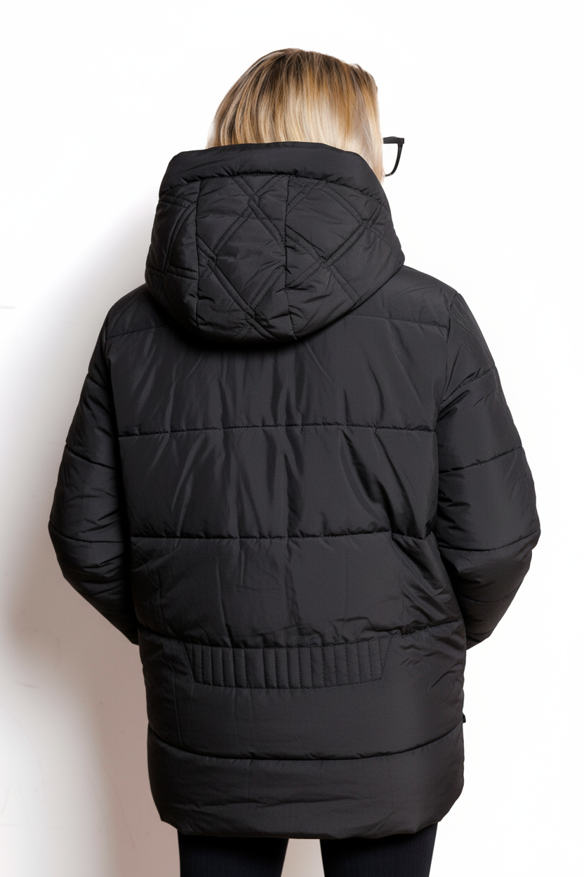 Teresa | Curvy Steppjacke mit Kapuze
