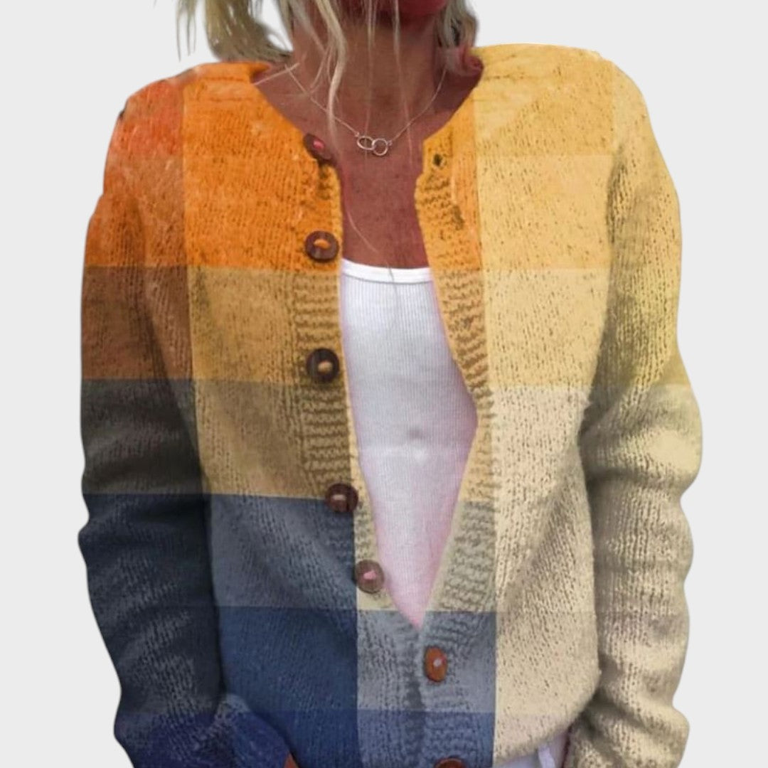 Chiara | Karierter Cardigan