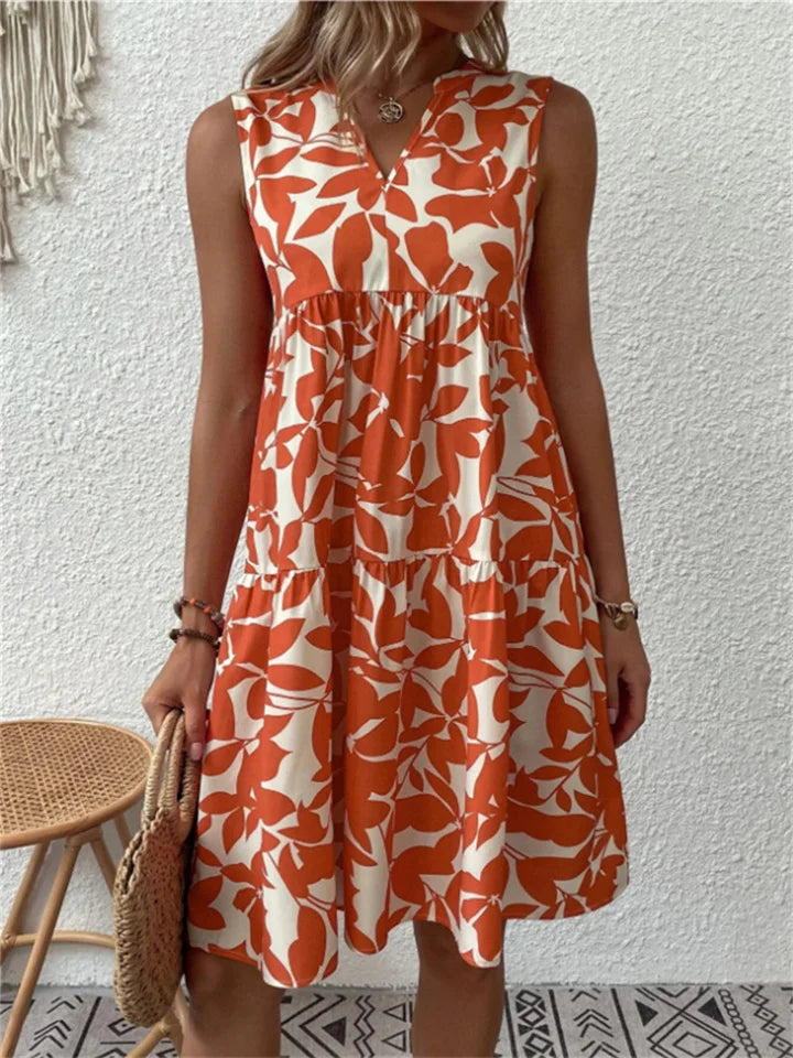 TASHA | Fließende Midi-Robe mit ausgewogenem Design