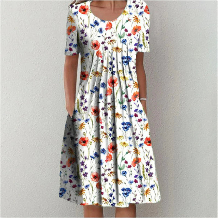 Hailey | Stilvolles und entspanntes Blumenkleid mit praktischen Taschen