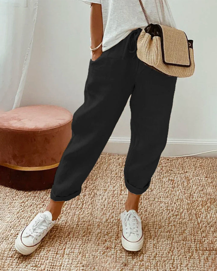 Stilvolle und Bequeme Fließhose