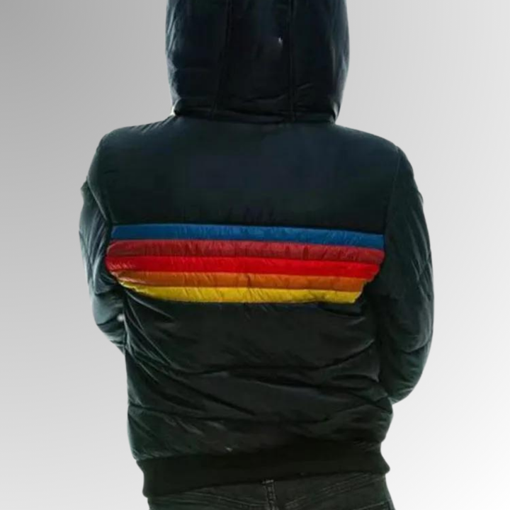 Giorgia | Kurzjacke Color Block mit Kapuze