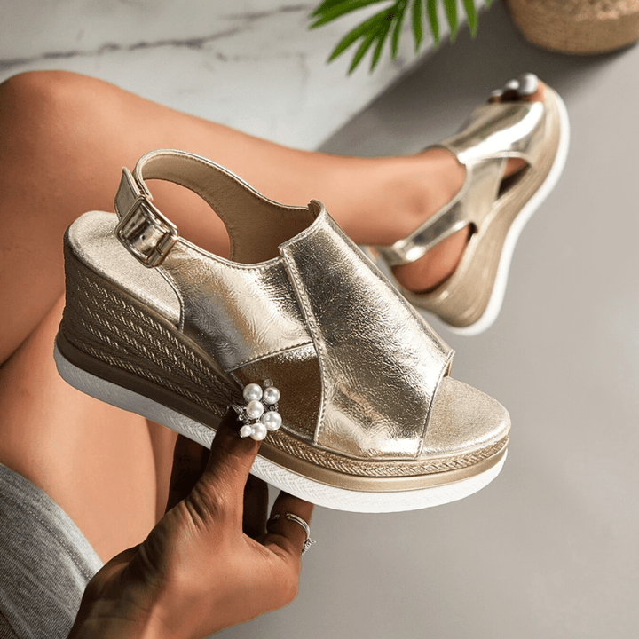 Baylie - Elegante Metall-Sandalen
