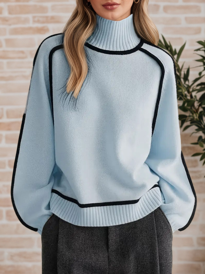 Donna | Stilvoller Pullover mit Stehkragen