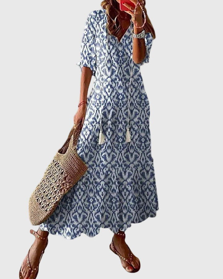 Amalia | Vintage Bohemian Maxikleid für den Sommer
